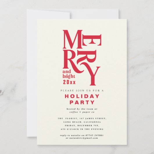 Moderne feestelijke feestdag (Voorkant)