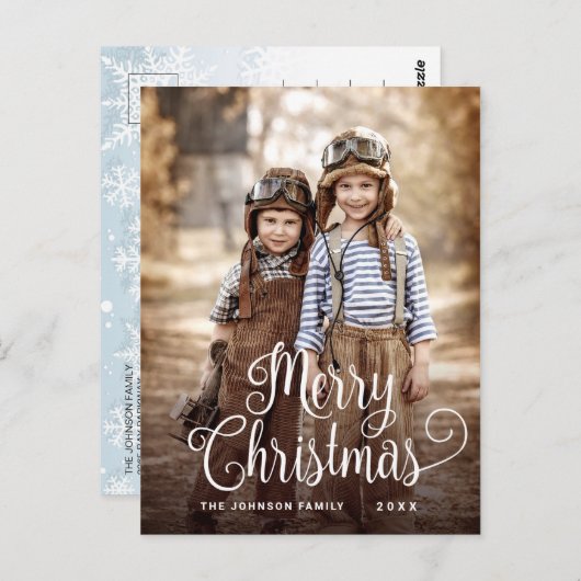 Moderne feestelijke feestelijke feestelijke feeste briefkaart (Voorkant / Achterkant)