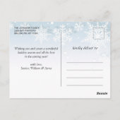 Moderne feestelijke feestelijke feestelijke feeste briefkaart (Achterkant)