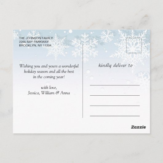 Moderne feestelijke feestelijke feestelijke feeste briefkaart (Achterkant)