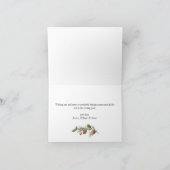 Moderne feestelijke feestelijke groet met gouden K Feestdagen Kaart (Binnen)