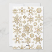 Moderne feestelijke feestelijke groet met gouden K Feestdagenkaart (Achterkant)