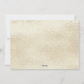 Moderne feestelijke feestelijke groet met gouden K Feestdagenkaart (Achterkant)