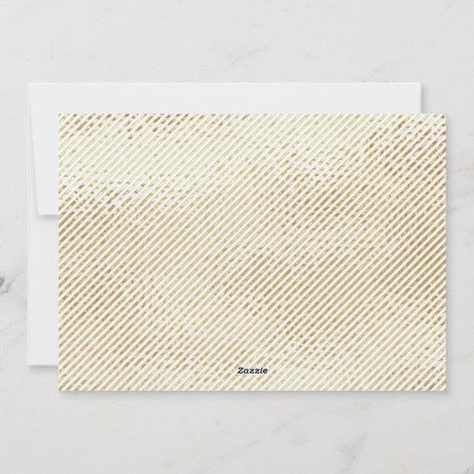 Moderne feestelijke feestelijke groet met gouden K Feestdagenkaart (Achterkant)