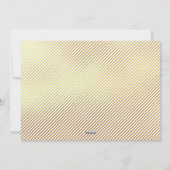 Moderne feestelijke feestelijke groet met gouden K Feestdagenkaart (Achterkant)