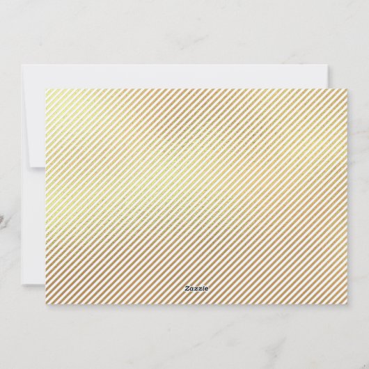 Moderne feestelijke feestelijke groet met gouden K Feestdagenkaart (Achterkant)