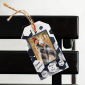 Moderne feestelijke gepersonaliseerde cadeaulabel