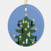 Moderne feestelijke kerstboom keramisch ornament (Links)