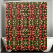 Moderne feestelijke kerstdouchegordijn douchegordijn