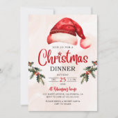 Moderne Feestelijke Kerstfeest van het Pet van de  Kaart (Voorkant)