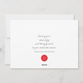 Moderne feestelijke kerstkerst feestdagenkaart (Achterkant)