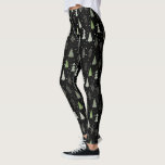 Moderne Feestelijke Kerstmis Bos Bomen Aangepaste  Leggings<br><div class="desc">Deel de sfeer van het kerstvakantieseizoen met deze leggings met een motief van abstracte kerst- en bosbomen in tweekleurige kleuren van salie en olijfgroen tegen een bewerkbare achtergrondkleur die u kunt veranderen in creëer uw eigen aangepaste look (weergegeven in zwart). ASSISTENTIE: Voor hulp bij het aanpassen of personaliseren van het...</div>