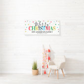 Moderne feestelijke kleurrijke kerstvakantie spandoek (Insitu)