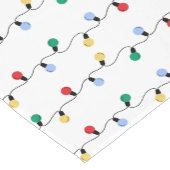 Moderne feestelijke kleurrijke kerstverlichting va korte tafelloper (Hoek)