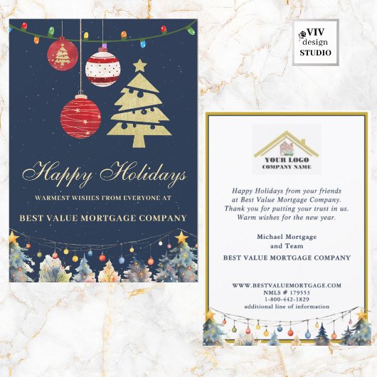 Moderne Feestelijke Logo Website Zakelijke Vakanti Feestdagenkaart