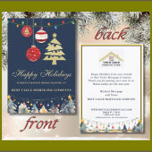 Moderne Feestelijke Logo Website Zakelijke Vakanti Feestdagenkaart