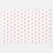 Moderne feestelijke Noordse kerstfeestroze Inpakpapier Vel (Voorkant 2)