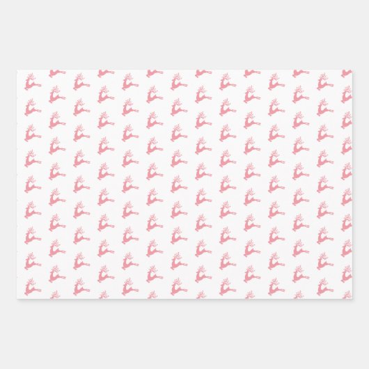 Moderne feestelijke Noordse kerstfeestroze Inpakpapier Vel (Voorkant 2)