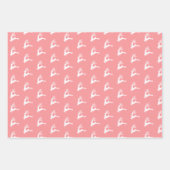 Moderne feestelijke Noordse kerstfeestroze Inpakpapier Vel (Voorkant)