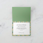 Moderne feestelijke patroon familie foto blij feestdagen kaart (Binnen)