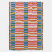 Moderne feestelijke plaid gestreept deken (Voorkant Verticaal)