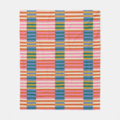 Moderne feestelijke Plaid Stripe Fleece Deken (Voorkant)