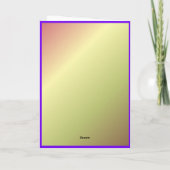 Moderne Feestelijke Rendier Kerstmis Feestdagen Kaart (Achterkant)