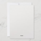 Moderne feestelijke rode kerst stijlvolle familief feestdagenkaart (Achterkant)