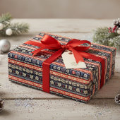 Moderne feestelijke Schattigee roze lelijke kerstt Cadeaupapier