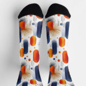 Moderne feestelijke Sokken met blauw en Sinaasappe (Top)