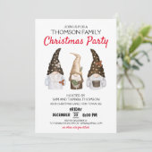 Moderne feestelijke uitnodiging voor kerstfeesteli (Staand voorkant)