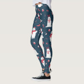 Moderne feestelijke winterpolaire Beren Leggings (Links)