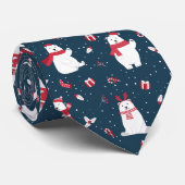 Moderne feestelijke winterpolaire Beren Stropdas (Opgerold)