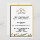 Moderne feestelijke zakelijke Logo QR vakantie Kaa Feestdagenkaart (Achterkant)