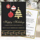 Moderne feestelijke zakelijke Logo QR vakantie Kaa Feestdagenkaart