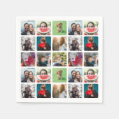 Moderne feestfoto-collagepatroon servet (Voorkant)