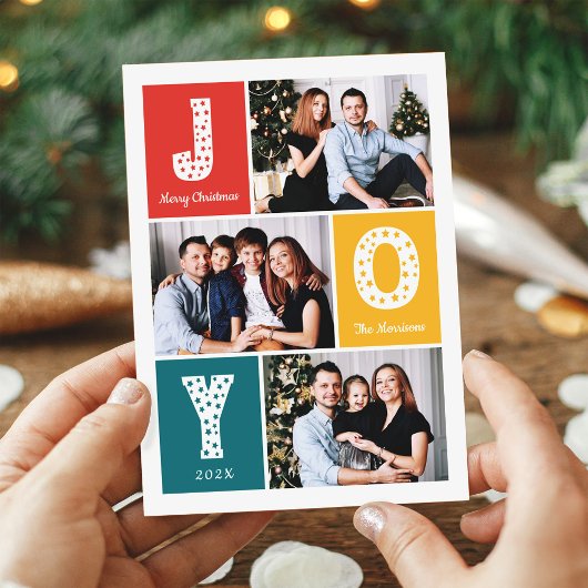 Moderne feestkleuren, prettige kerstfeestdagen 3 F Feestdagenkaart