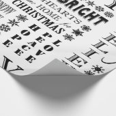 moderne  feestwoorden cadeaupapier (Hoek)