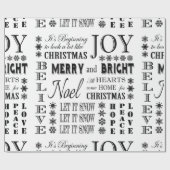 moderne  feestwoorden cadeaupapier (Vlak)