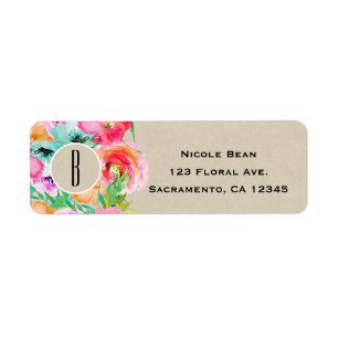 Moderne Felicitatie Bruine Kraft Bruiloftsdienst Etiket