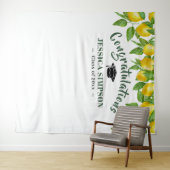 Moderne Felicitatie Citroenen Fotobooth Achtergron Wandkleed (In Situ (horizontaal))