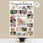 Moderne Felicitaties Afgestudeerde 23 Foto Collage Poster