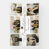 Moderne Felicitaties Afgestudeerde 7 Foto Collage Spandoek (Verticaal)