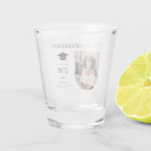 Moderne Felicitaties Afstudeerfoto Afstudeerboog Shot Glas (Achterkant)