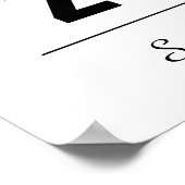 Moderne felicitaties Afstuderen Poster (Hoek)