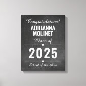 Moderne felicitaties Afstuderen Poster Canvas Afdruk (Voorkant)