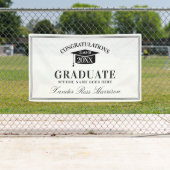 Moderne felicitaties Afstuderen Spandoek (Insitu)