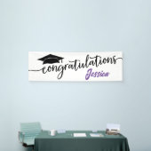 Moderne felicitaties Eenvoudig Afstuderen Spandoek (Beurs)