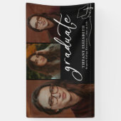 Moderne felicitaties Foto Afstuderen Party Ban Spandoek (Verticaal)