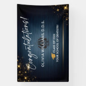 Moderne Felicitaties Tandarts Afgestudeerd DDS DMD Spandoek (Verticaal)